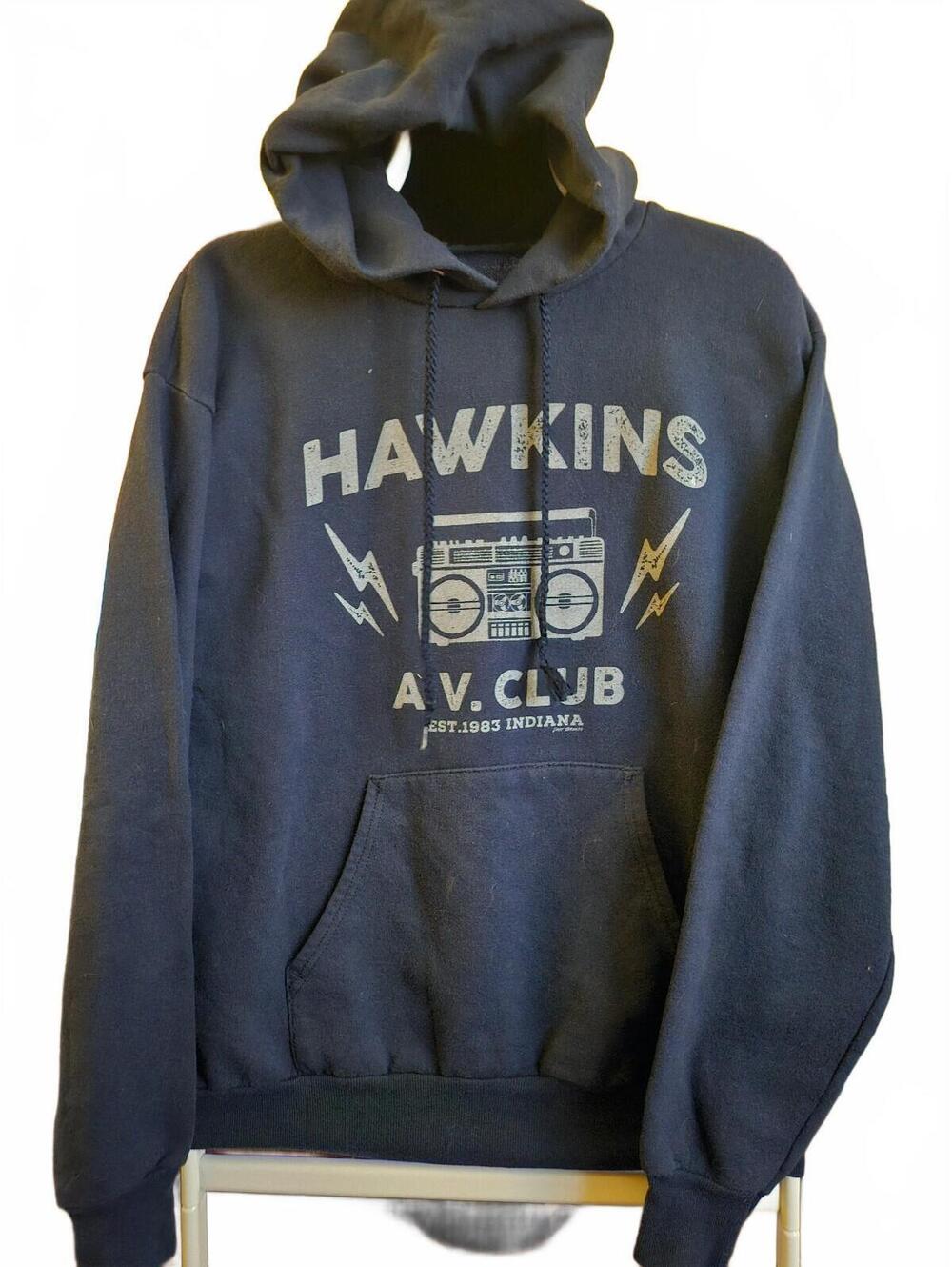Stranger Things - Hawkins AV Club Hoodie - Medium EUC